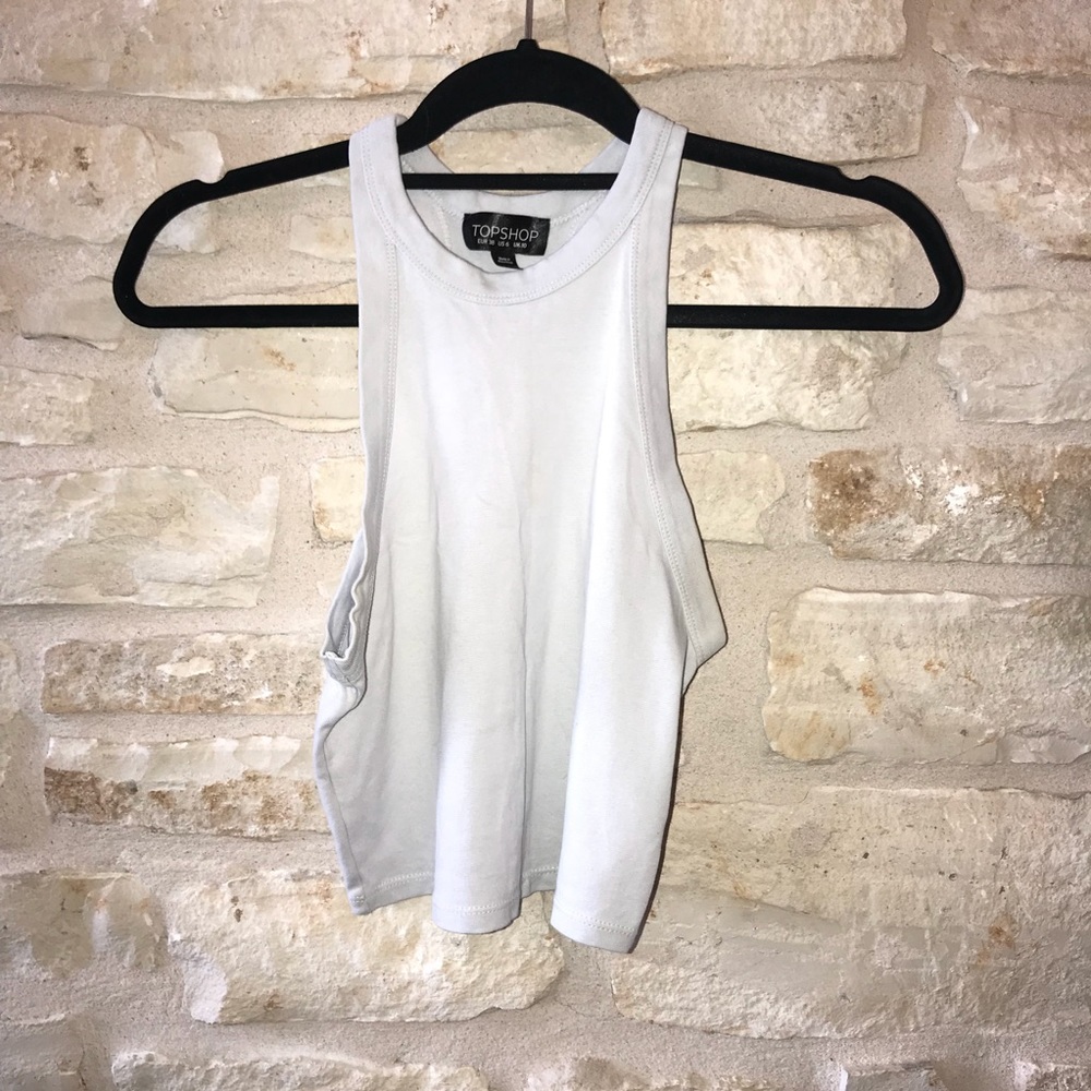 Topshop Racerback Crop Top